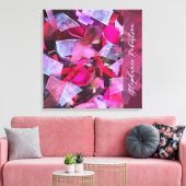 Custom Pink Purple Red Abstract 3D Effect Maximal Leinwanddruck (Insitu (Wohnzimmer))