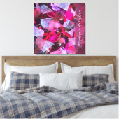 Custom Pink Purple Red Abstract 3D Effect Maximal Leinwanddruck (Insitu (Schlafzimmer))