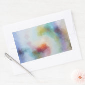 Custom Pink Red Gelb Orange Blue Green Farben Rechteckiger Aufkleber (Umschlag)