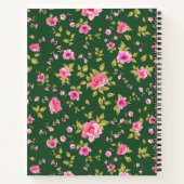 Custom Pink Roses DankJournal Notizblock (Rückseite)