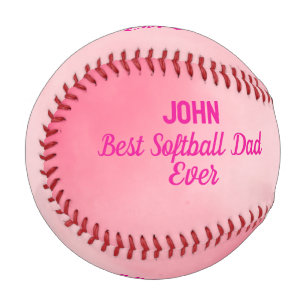Custom Pink Softball Vater Baseball