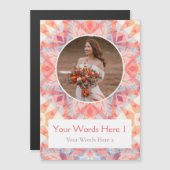 Custom Pink Star Wedding Magnet Danke Karte (Vorne/Hinten)