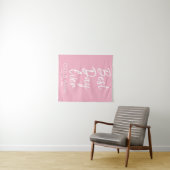 Custom Pink Weddrop Best Day Pro Prop Wandteppich (Beispiel (Horizontal))