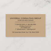 Custom Pink White Gold Glitzer Beruflich Visitenkarte (Rückseite)