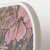 Custom Pink Wild Bush Blume Bouquet Pickleball Schläger (Linke Seite)