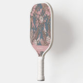 Custom Pink Wild Bush Blume Bouquet Pickleball Schläger (Links)