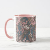 Custom Pink Wild Bush Blume Bouquet Tasse (Links)
