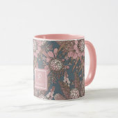 Custom Pink Wild Bush Blume Bouquet Tasse (VorderseiteRechts)