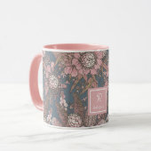 Custom Pink Wild Bush Blume Bouquet Tasse (Vorderseite Links)