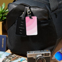 Custom Pink Wirbel Gepäckanhänger