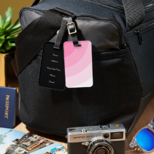 Custom Pink Wirbel Gepäckanhänger