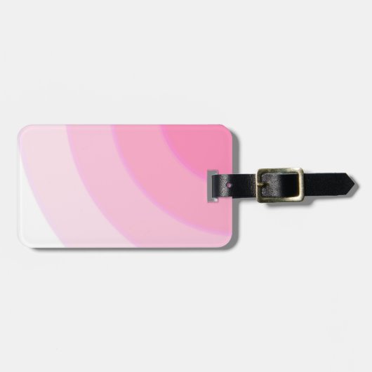 Custom Pink Wirbel Gepäckanhänger (Vorderseite horizontal)