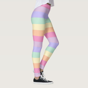 Custom Pink Yellow Blue Green Lila Womens Leggings