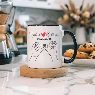 Custom Pinky Promise Tasse, Valentinstag Geschenk Tasse