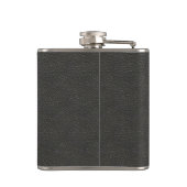 Custom Pirate Captain Name Black Flask Flachmann (Rückseite)