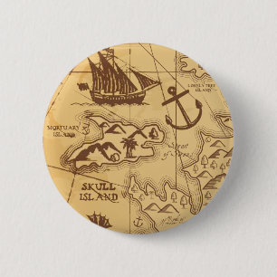 Custom Pirate Map Landpunktfamilie Button