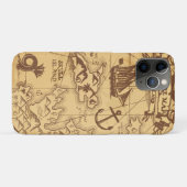 Custom Pirate Map Landpunktfamilie Case-Mate iPhone Hülle (Rückseite (Horizontal))
