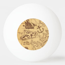 Custom Pirate Map Landpunktfamilie Tischtennisball