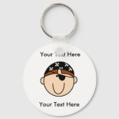 Custom Pirate Red Schlüsselanhänger (Vorderseite)