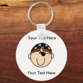 Custom Pirate Red Schlüsselanhänger (Vorderseite)