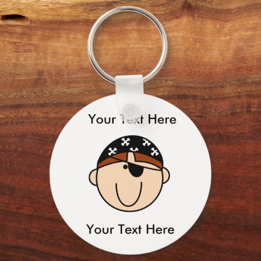 Custom Pirate Red Schlüsselanhänger (Vorderseite)