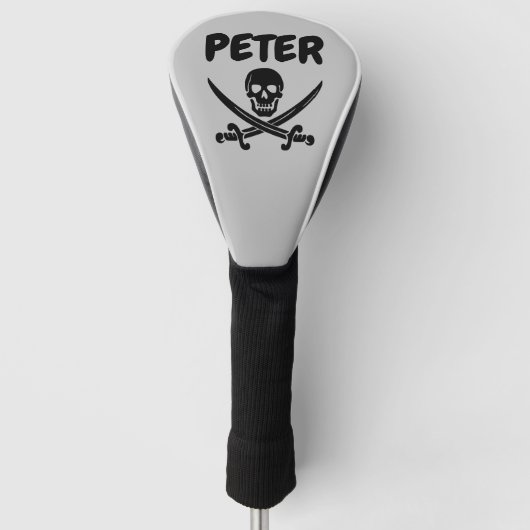 CUSTOM PIRATE SKULL GOLF TREIBERDECKE HEADCOVER (Vorderseite)