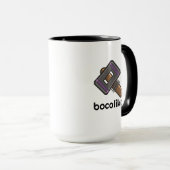 Custom Pixel Hammer Logo Mug – Editable Text Tasse (VorderseiteRechts)