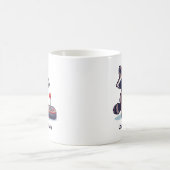 Custom Pixel Raccoon With Joystick Kaffeetasse (Mittel)