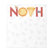 Custom Pizza Lover Geschenke Noah Notizblock (Vorderseite)