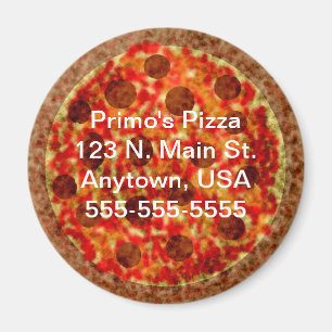 Custom Pizzeria Pizza Promotionmagazin Magnet
