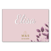 Custom Place Cards Personalized Wedding Tischnummer (Vorderseite)