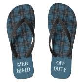 Custom Plaid Funny Beach Retirement Geschenke für Badesandalen (Fußbett)