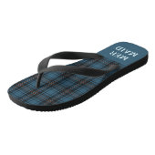 Custom Plaid Funny Beach Retirement Geschenke für Badesandalen (Schrägansicht)
