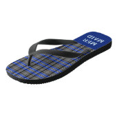 Custom Plaid Funny Beach Retirement Geschenke für  Badesandalen (Schrägansicht)