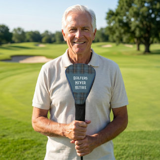 Custom Plaid Sports Retirement Geschenke für Vater Golf Headcover