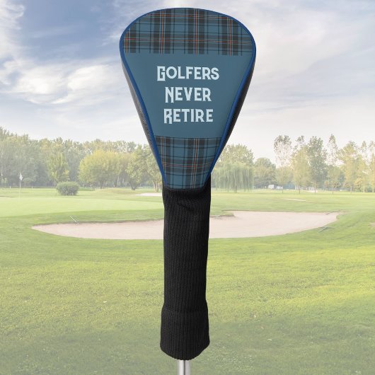 Custom Plaid Sports Retirement Geschenke für Vater Golf Headcover