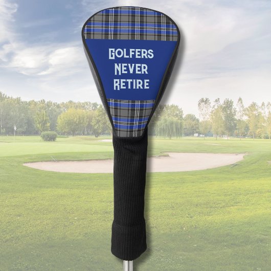 Custom Plaid Sports Retirement Geschenke für Vater Golf Headcover