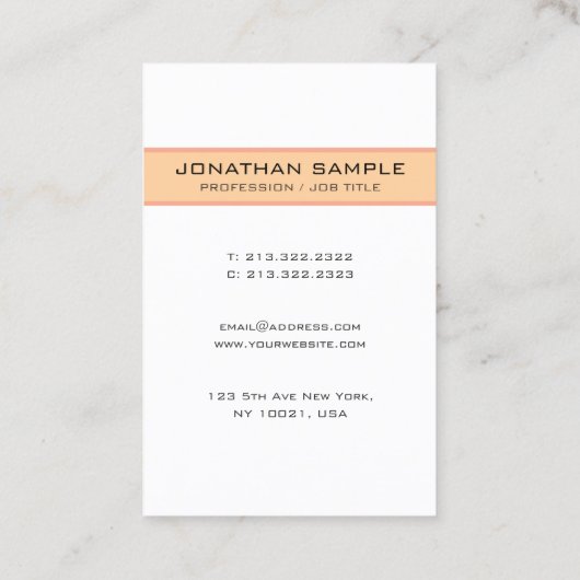 Custom Plain Appointment Reminder Template Terminkarte (Rückseite)