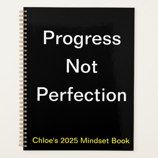 Custom Planer for Women - Mindset Journal 2025 (Vorderseite)
