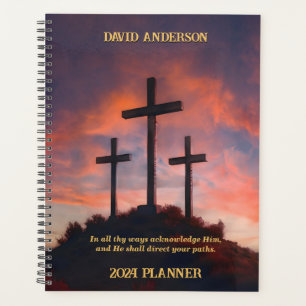 Custom Planer Jesus Lion Sunset Cross Hintergrund
