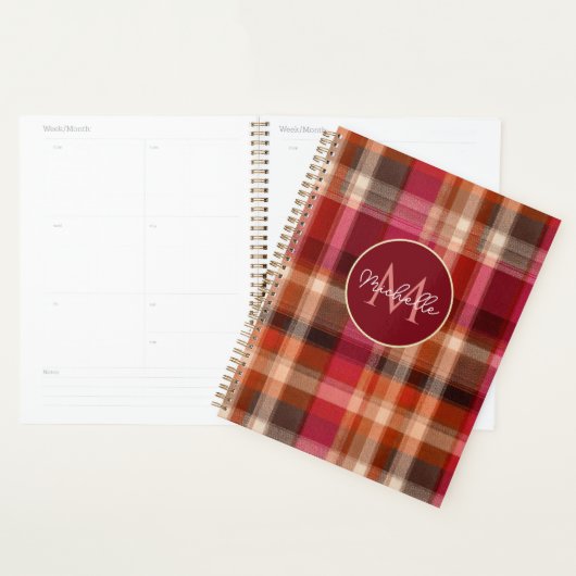 Custom Planner Gingham Pattern Style Planer (Anzeige)