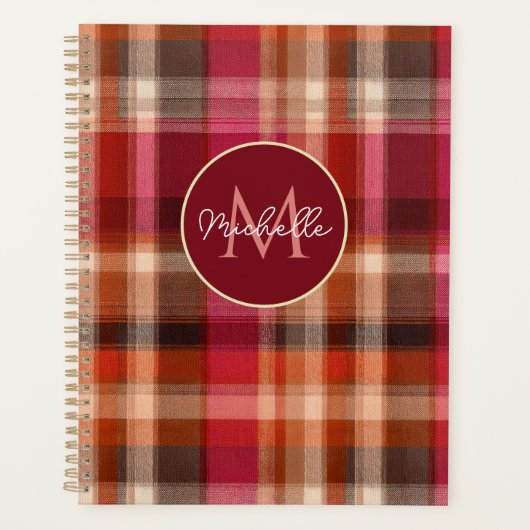 Custom Planner Gingham Pattern Style Planer (Vorderseite)