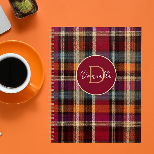 Custom Planner Gingham Pattern Style Planer