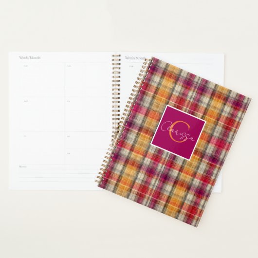 Custom Planner Gingham Pattern Style Planer (Anzeige)