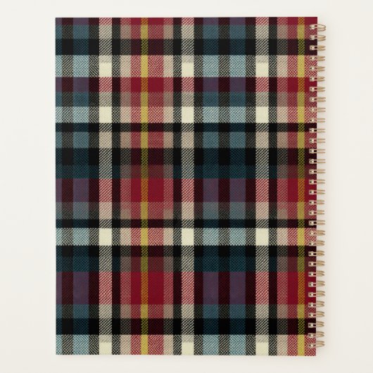 Custom Planner Gingham Pattern Style Planer (Rückseite)