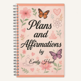 Custom Plans & Affirmations Notebook Gift Notizblock