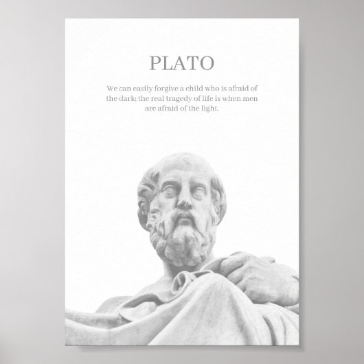 Custom Plato inspirierendes Zitat Poster (Vorne)