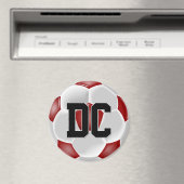 Custom-Player-Nummer des Red Soccer Ball/Letter Sp Magnet (In Situ (Geschirrspüler))