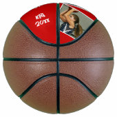 Custom Player Photos Team Name and Number Red Basketball (Rechts)