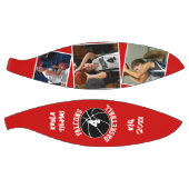 Custom Player Photos Team Name and Number Red Basketball (Panele)